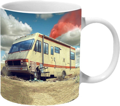 

Mooch Wale Makers Van Breaking Bad Ceramic Mug(325 ml), Multicolor
