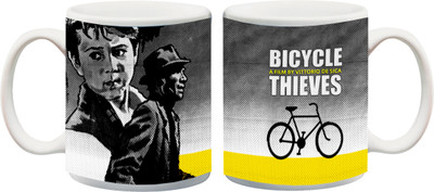 

Posterboy Bicycle Thieves Ceramic Mug(350 ml), Multicolor