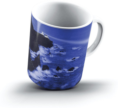 

Ucard Majestic Beacon Of Light Point Bonita Lighthouse Marin County California2459 Bone China, Ceramic, Porcelain Mug(325 ml), Multicolor