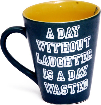 

Shaurya Saran Angled Bone China Mug(300 ml), Multicolor