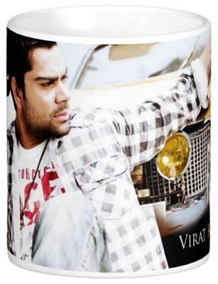 

Exoctic Silver Virat Kohli 011 Ceramic Mug(300 ml), Multicolor