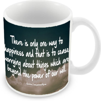 

Sleep Nature's Friendship Ceramic Mug(350 ml), Multicolor