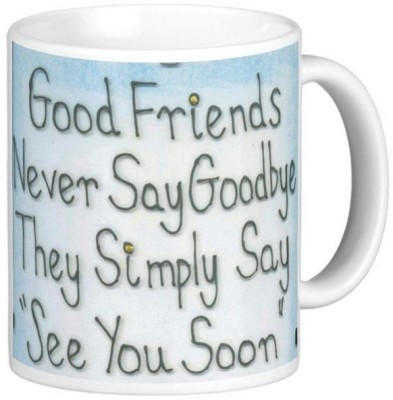 

Exoctic Silver Farewell GoodBye 008 Ceramic Mug(300 ml), Multicolor