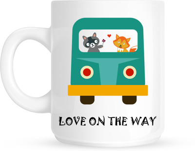 

HuppmeGift Love Way White Ceramic Mug(350 ml)