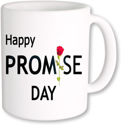 

PhotogiftsIndia Happy Promise Day 03 Ceramic Mug(325 ml), Multicolor