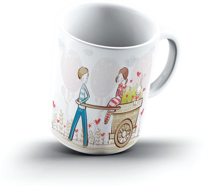 

Ucard Love And Care1045 Bone China, Ceramic, Porcelain Mug(325 ml), Multicolor