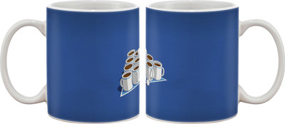 

Artifa Ball In Cups Porcelain, Ceramic Mug(350 ml), Multicolor