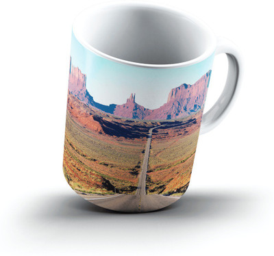 

Ucard On The Road Again Monument Valley Arizona2563 Bone China, Ceramic, Porcelain Mug(325 ml), Multicolor