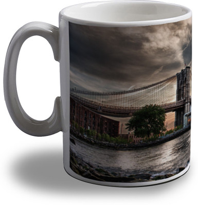 

Artifa Wow Bridge Porcelain, Ceramic Mug(350 ml), Multicolor