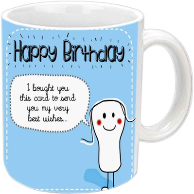 

Raj Laxmi twinkling girl b'day white Ceramic Mug(350 ml)