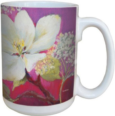 

Tree-Free Greetings Greetings lm43703 Apple Blossom by Nel Whatmore Ceramic, 15-Ounce Ceramic Mug(60 ml), Multicolor