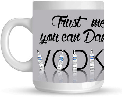 

Huppme Alcoholic Dance White Ceramic Mug(350 ml)