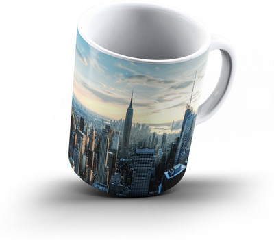 

Ucard Empire State New York City965 Bone China, Ceramic, Porcelain Mug(325 ml), Multicolor