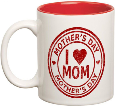

Prithish Happy Mother's Day Design 5 Double Color Ceramic Mug(330 ml), Multicolor