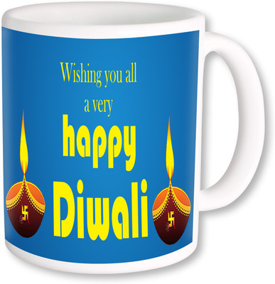 

PhotogiftsIndia Subh Deepawali 004 Ceramic Mug(325 ml), Multicolor