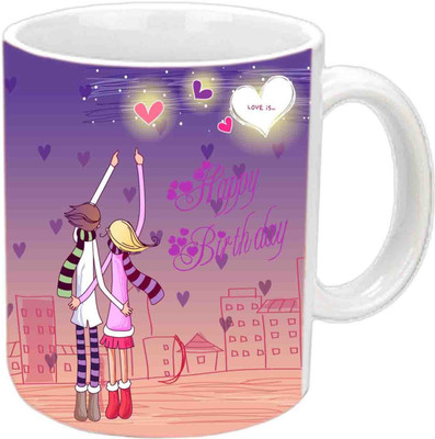 

Raj Laxmi Happy B'day My Love White Ceramic Mug(3.5 ml)