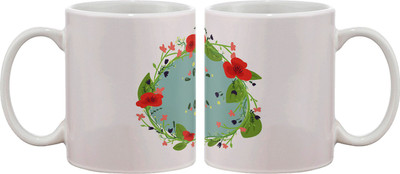 

Artifa Flowers And Water Porcelain, Ceramic Mug(350 ml), Multicolor