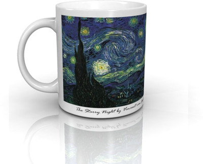 

Seven Rays The Starry Night by Vincent van Gogh Ceramic Mug