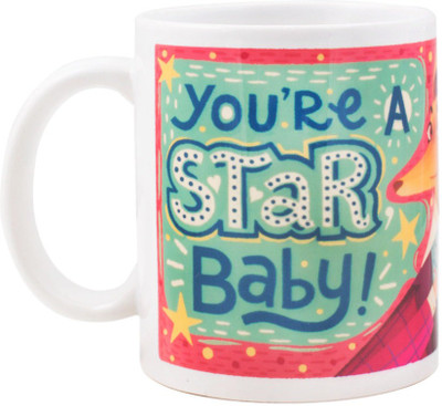 

Chumbak You're a Star Ceramic Mug(300 ml), White