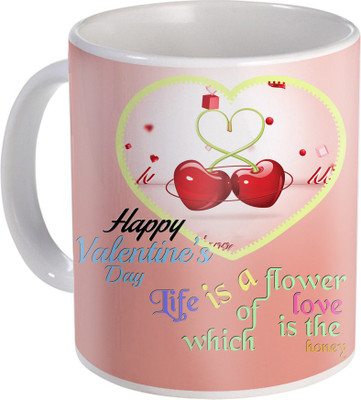 

SKY TRENDS Love Gifts For Your Special Valentine For Girlfriend Boyfriend Wounderful Wife Husband Friend Anniversary Birthday Design071 Ceramic Mug(325 ml), White