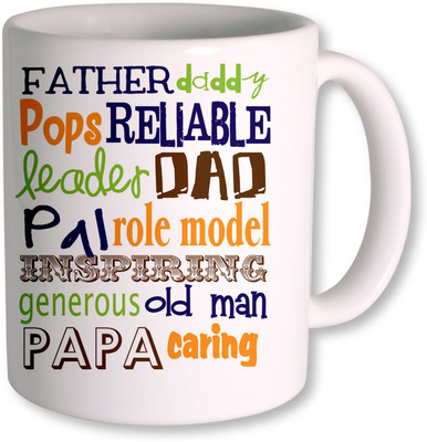 

PhotogiftsIndia Happy Fathers Day 052 Ceramic Mug(350 ml), White