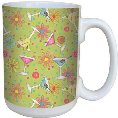 

Tree-Free Greetings Greetings 79255 Party-On by Debbie Mumm Ceramic with Full-Sized Handle, 15-Ounce Ceramic Mug(60 ml), Multicolor