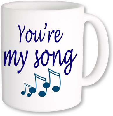 PhotogiftsIndia You are My Song Ceramic Mug(325 ml), Multicolor