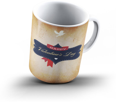 

Ucard Valentines Day Love585 Bone China, Ceramic, Porcelain Mug(325 ml), Multicolor