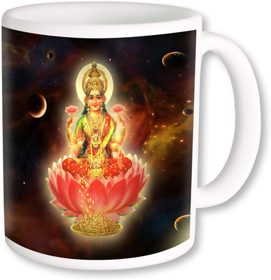

PhotogiftsIndia Om Laxmi Maa Ceramic Mug(325 ml), Multicolor