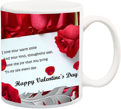 

ME&YOU Valentine's Day Wishes;Gift for Husband/Wife,Boyfriend/Girlfriend Ceramic Mug(325 ml), Multicolor