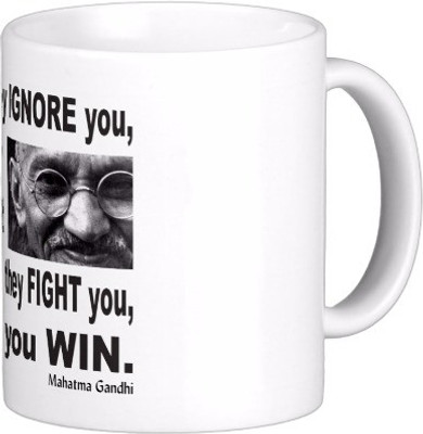 

Exoctic Silver Best Quoted Coffee 00131 Ceramic Mug(300 ml), Multicolor