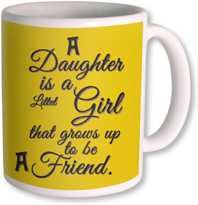 

PhotogiftsIndia Gifts For Best Daughter Coffee Ceramic Mug(350 ml), White