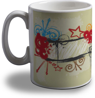 

Artifa Graffiti Amg0886 Porcelain, Ceramic Mug(350 ml), Multicolor