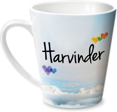 

Hot Muggs Simply Love You Harvinder Conical Ceramic Mug(350 ml)