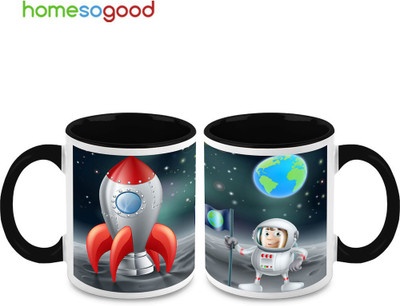 37% OFF on Homesogood Astronaut On Moon Ceramic Mug(325 ml, Pack of 2) 37% OFF on Homesogood Astronaut On Moon Ceramic Mug(325 ml, Pack of 2)