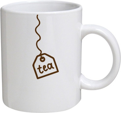 

My Bestow Tea - MyBestow White Plain Coffee Ceramic Ceramic Mug(320 ml), Multicolor