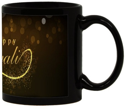 

Lolprint 27 Diwali Gift Black Ceramic Mug(325 ml)