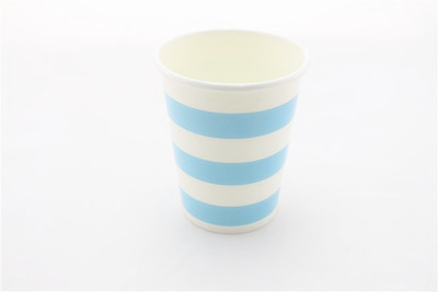 

Funcart Sailor Stripe Party Beverage Paper Mug(250 ml, Pack of 12), Blue