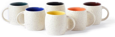 

Intrend CDI Multi-12 Ceramic Mug(150 ml, Pack of 6), Multicolor