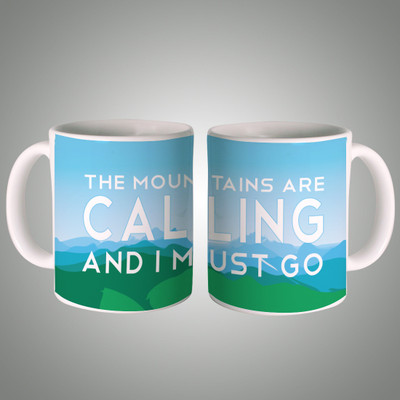 

Posterboy Mountains are Calling Ceramic Mug(350 ml), Multicolor