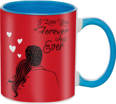 

SKY TRENDS Great Romantic Love Best Gifts For Valentine Day For Girlfriend Boyfriend Fiance Wife Husband, Anniversary,Christmas, Design 050 Ceramic Mug(325 ml), Multicolor