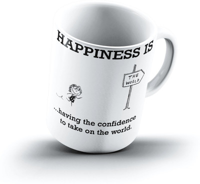 

Ucard Happiness Is1090 Bone China, Ceramic, Porcelain Mug(325 ml)