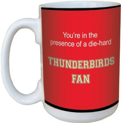 

Tree-Free Greetings Greetings lm44564 Thunderbirds College Football Fan Ceramic with Full-Sized Handle, 15-Ounce Ceramic Mug(60 ml), Multicolor