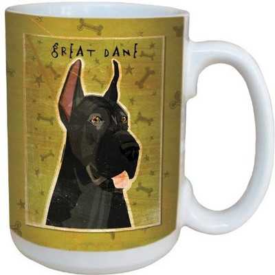 

Tree-Free Greetings Greetings sg44068 Black Great Dane by John W. Golden Ceramic with Full-Sized Handle, 15-Ounce Ceramic Mug(60 ml)