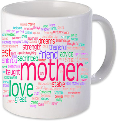 

Heyworlds mother love great friend Ceramic Mug(325 ml), Multicolor
