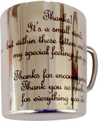 

Luxury Gifts By Nikki Love Stainless Steel Mug, Silver