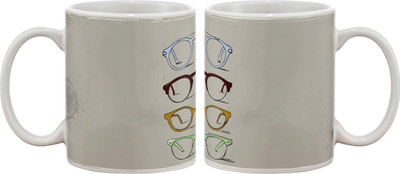 

Artifa Eye Frames Porcelain, Ceramic Mug(350 ml), Multicolor