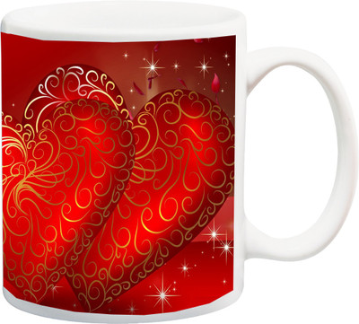 

ME&YOU Gift for Husband/Wife/Girlfriend/Boyfriend/Lover;"Beautiful Special red Designer and valentines Day for love HD printed Ceramic Mug(325 ml), Multicolor