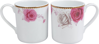 

Lakline 80159 Porcelain Mug(350 ml, Pack of 2), White