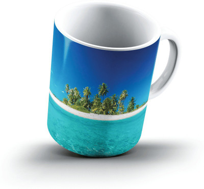 

Ucard Island Getaway Bora Bora French Polynesia2443 Bone China, Ceramic, Porcelain Mug(325 ml), Multicolor